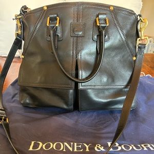 Dooney and Bourke black Florentine Clayton Satchel